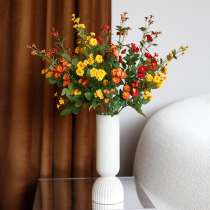 Gardenia rose rose simulation flower ornaments Living room fake flower bouquet diy material table flower ornaments
