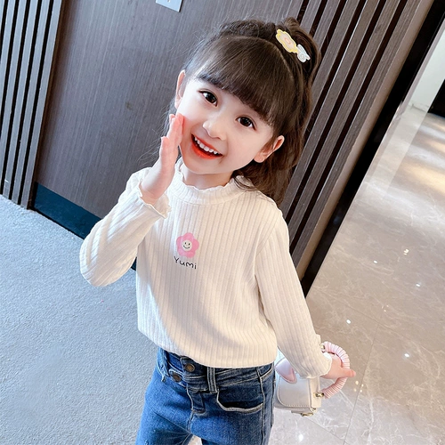 Приятный телу осенний детский весенний тонкий лонгслив, детская одежда