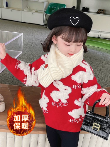 Демисезонный свитер, зимнее детское термобелье, детский утепленный красный трикотажный пуховик