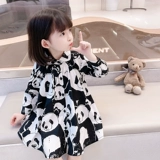 Осеннее платье, детская весенняя юбка, коллекция 2023, популярно в интернете, в западном стиле, детская одежда