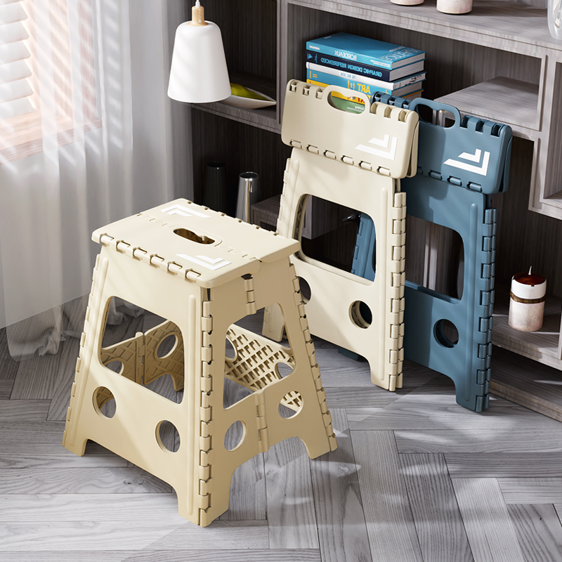 Thickened Folding Stool Plastic Portable Chair Outdoor Matza Home Dining Table Folding Stool Adult Bench Eating High Stool-Taobao