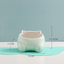 Cat Bowl Pet Bowl cat food bowl rice water bowl dog cat food bowl pet kitten food bowl pet kitten ceramic cartoon small Q Bowl