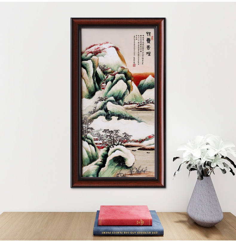 I sitting room adornment ceramic painting core Chinese porcelain plate study of new Chinese style porch hang a picture wall murals