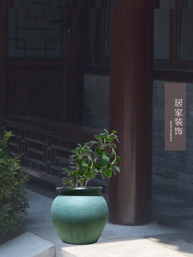Jingdezhen vase sitting room of I and contracted to heavy flower arranging flower implement coarse some ceramic pot home decoration ceramic furnishing articles