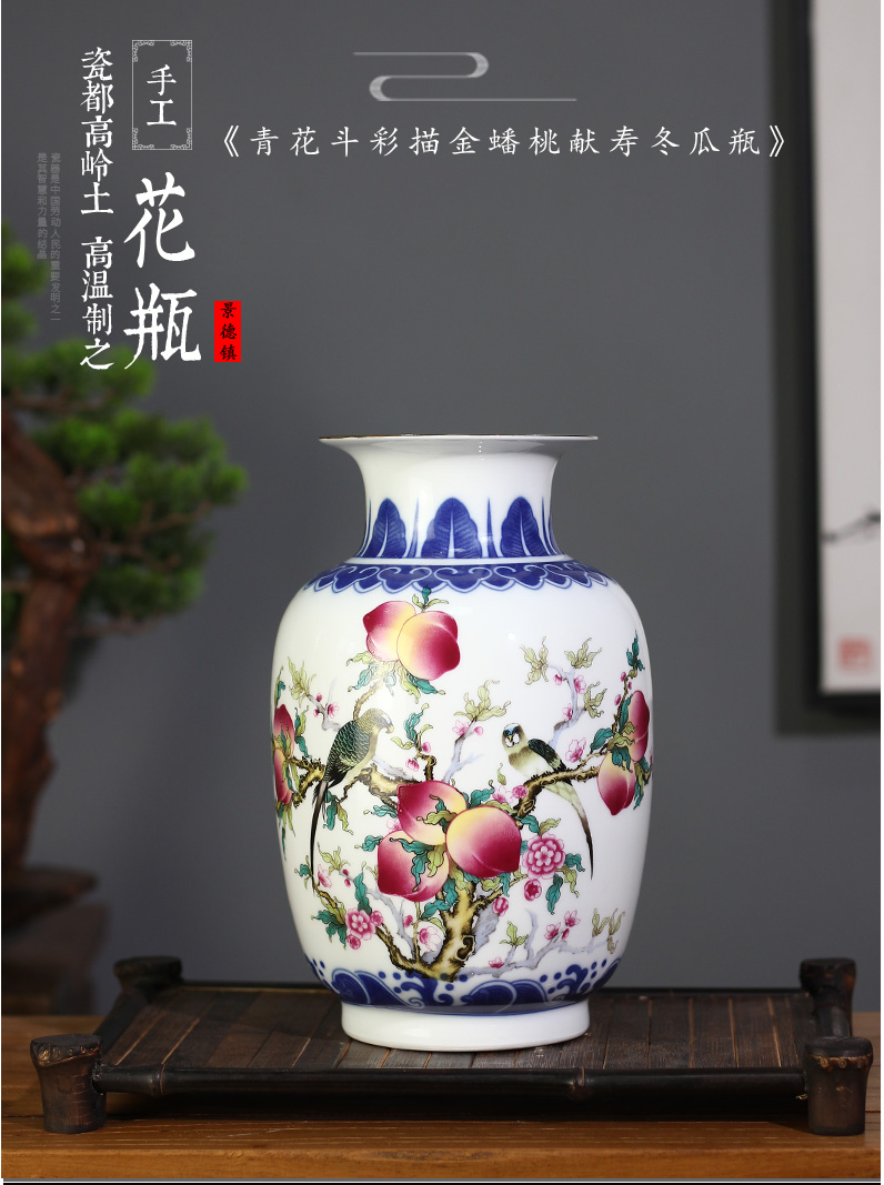 See Colour porcelain dou jingdezhen ceramic vases, flower arranging floret bottle sitting room mesa penjing collection gifts