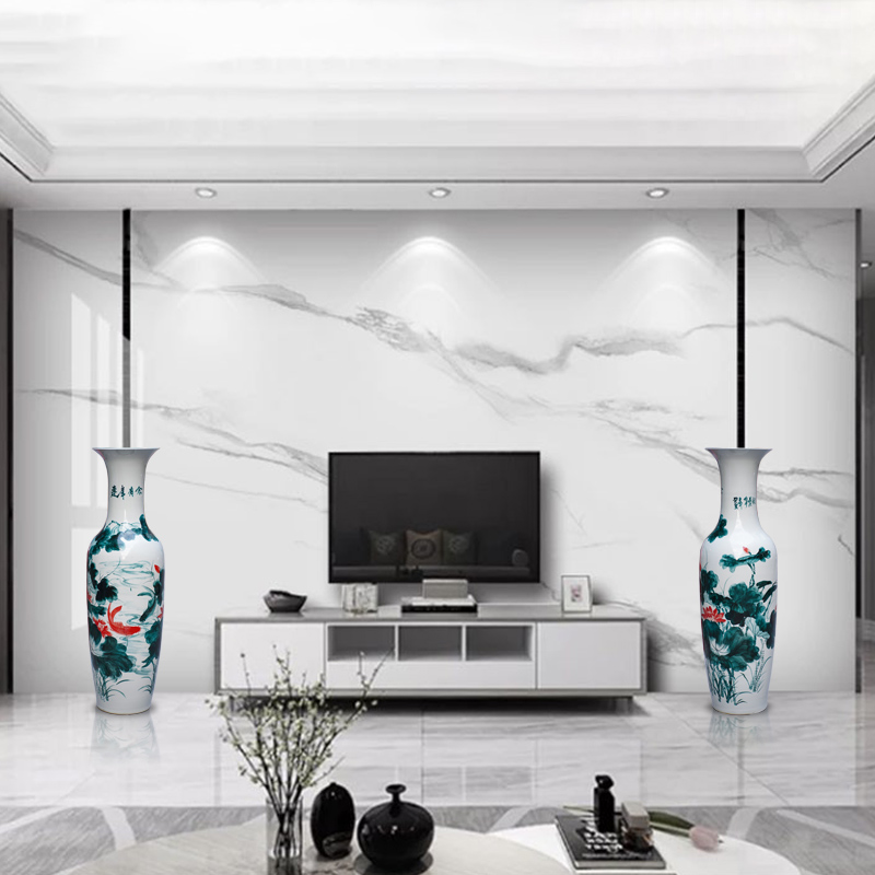 Jingdezhen ceramic hand - made years more than large vases, the sitting room TV ark hotel lobby furnishing articles decorations