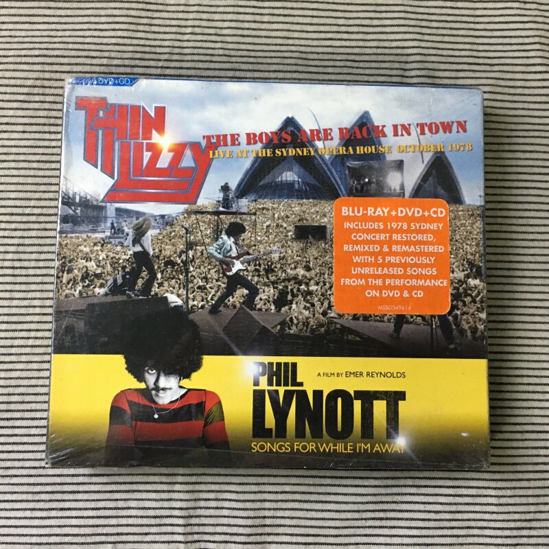 O нераспечатанная версия Thin Lizzy, Phil Lynott CD+DVD+ BD box в раздельном исполнении Изображение 1