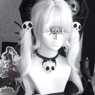 Subculture Original Subculture Cute Devil Skull y2k plush toy Hairpin Punk Hair accessory