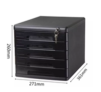 Пластиковый черный пятисловный замок [Отправить 10 новых новых мешков]