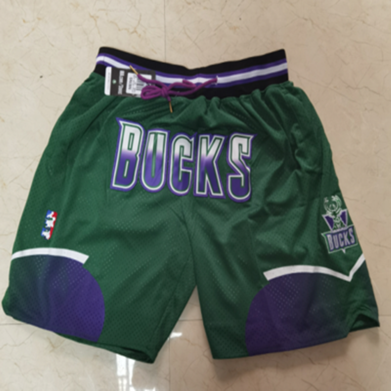 New & Bucks & Green & Ball PantsMagic bull Lakers James Kobe Soccer pants American style Retro Basketball motion Embroidery Capris Miami Heat shorts