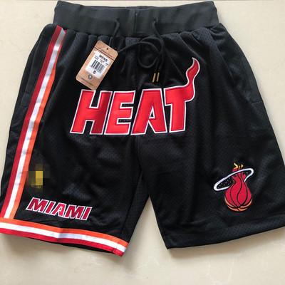 New & Heat & Black & Soccer PantsMagic bull Lakers James Kobe Soccer pants American style Retro Basketball motion Embroidery Capris Miami Heat shorts