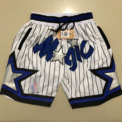 Magic & White & Ball PantsMagic bull Lakers James Kobe Soccer pants American style Retro Basketball motion Embroidery Capris Miami Heat shorts
