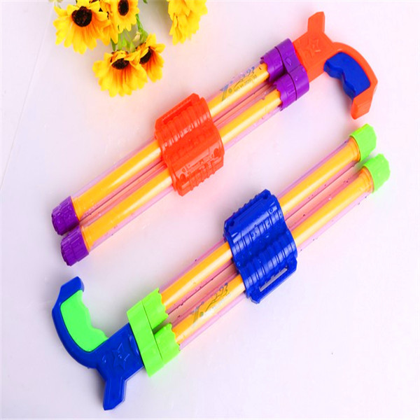Environmental protection double sprinkler lengthened 71 summertime children plastic drifts pull-out water guns beach drama water toys