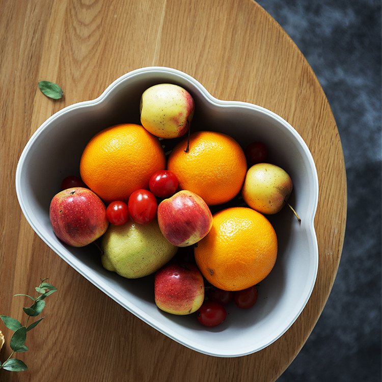Yi Ying Nordic Household with modern living room kitchen double layer plastic cloudy fruit wash basket asphalt dish