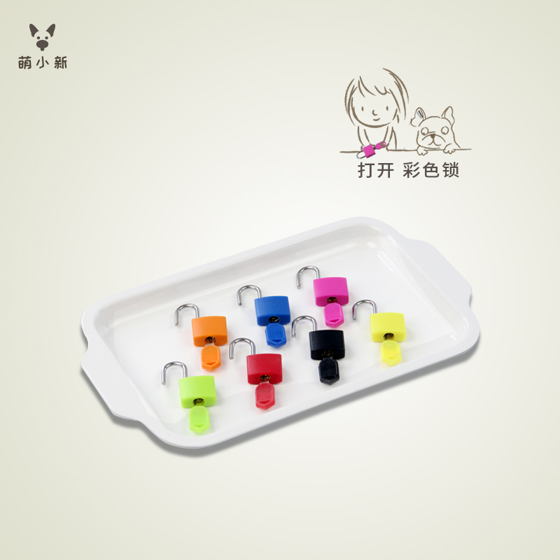 Cute Little New Montaustsori Parenting Class Teaching Aids Lock Children Early Teaching Pairing Unlock Meng's Key Lock suit