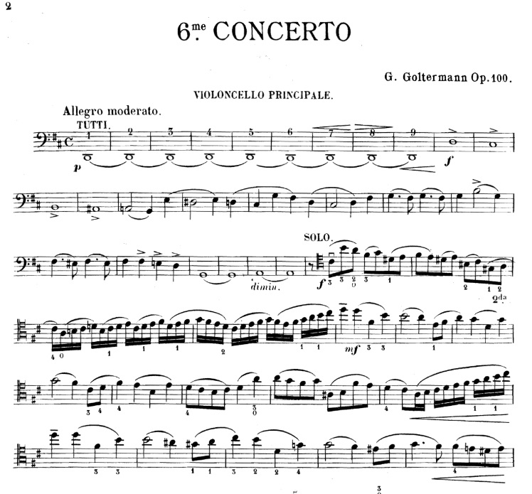 Göttmann's sixth cello concerto for the great cellist piano accompaniment.