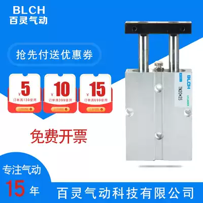 BLCH Bailing pneumatic TN dual-shaft cylinder 10 16 20 25 mini small cylinder can be customized non-standard TND