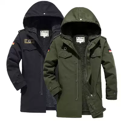 Outdoor military uniform coat men thickened loose warm winter camouflage Special Forces clothing can be demolished liner tooling cotton suit tide