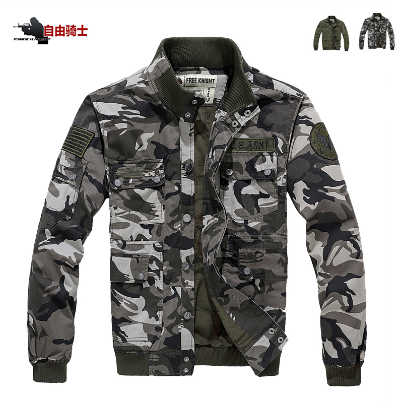 New Outdoor Fix Flying Jacket Men's Lax Camouflage Costume Fixture Tactical Costume Costume Spring and Autumn Tide