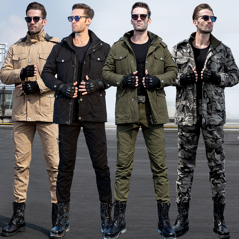 Outdoor Army Costume Autumn winter Field camouflages Men's uniform abrasion-resistant, rough and warm military camouflages