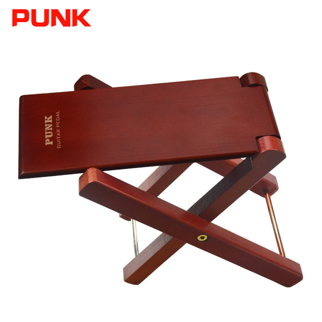 PUNK ໄມ້ guitar footstool ຄລາສສິກ folk guitar acoustic ໄຟຟ້າ Erhu Pipa ເປີດກວ້າງສີ່ຄວາມໄວ footrest folding