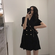 Internet Red Big Code Women Dress Super Fat MM Fat Woman Loose cover slim fit slim fit Weak slim fit Weak sister summer dress