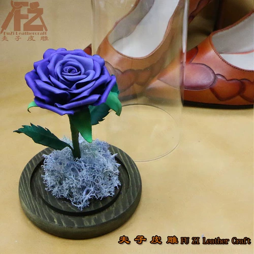 Кожаная скульптура ручной работы бессмертный цветок ретро простой и атмосферный орнамент Кожаная скульптура Fuzi