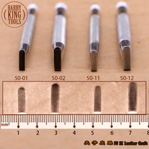 50-11 12 01 02 Flower Heart Radial Pattern American Barry Gold Handmade Leather Carving Printing Tool