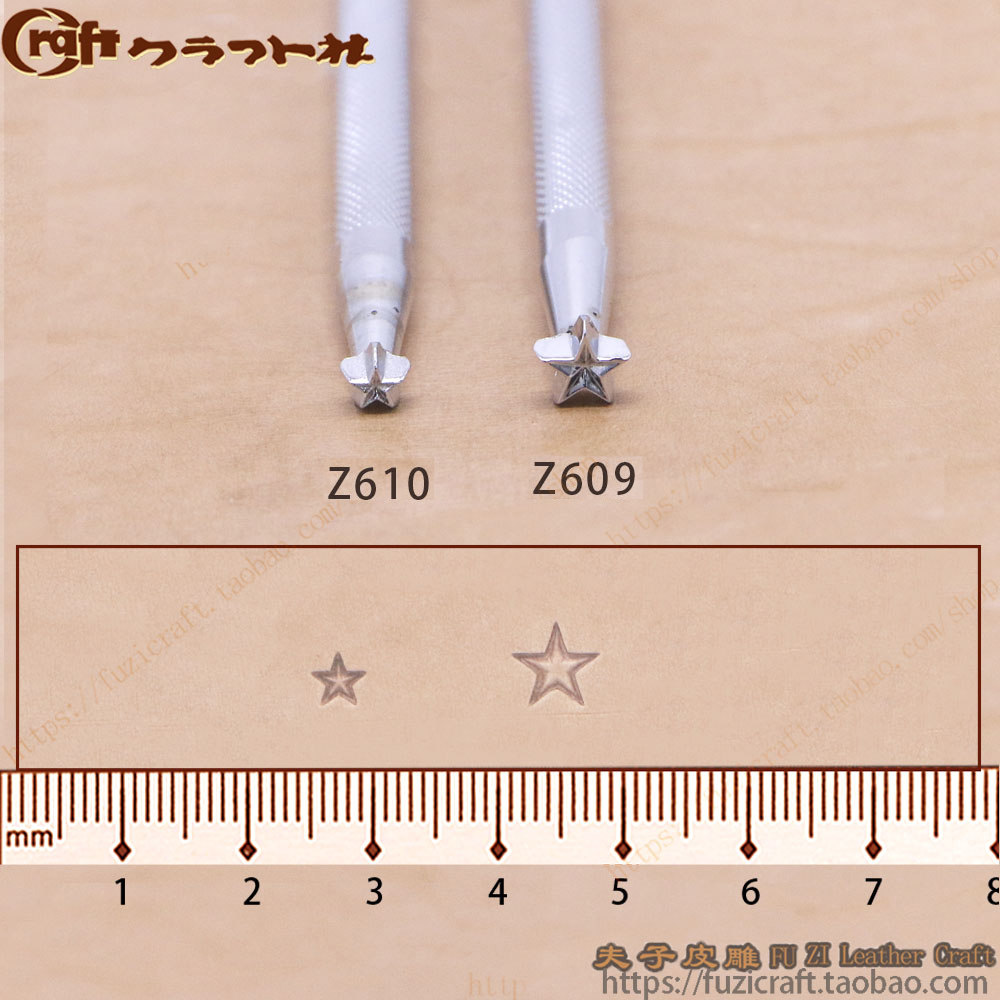 Japan CRAFT leather carving leather printing tool Z610 Z609Z master leather carving