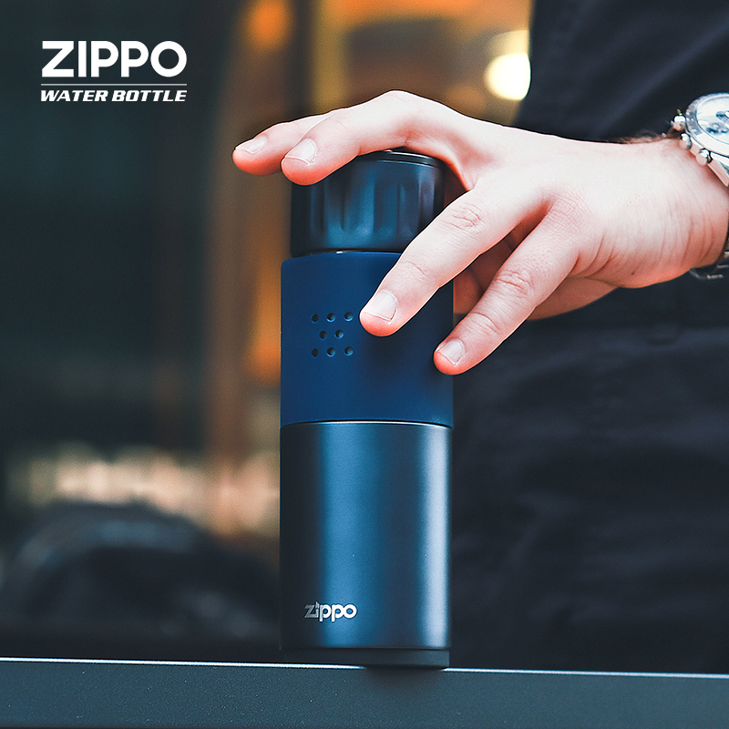 American Zippo Men Upmarket Trends Ins Creative Tea Commute Light Business Cup Portable Stainless Steel Insulated Cups