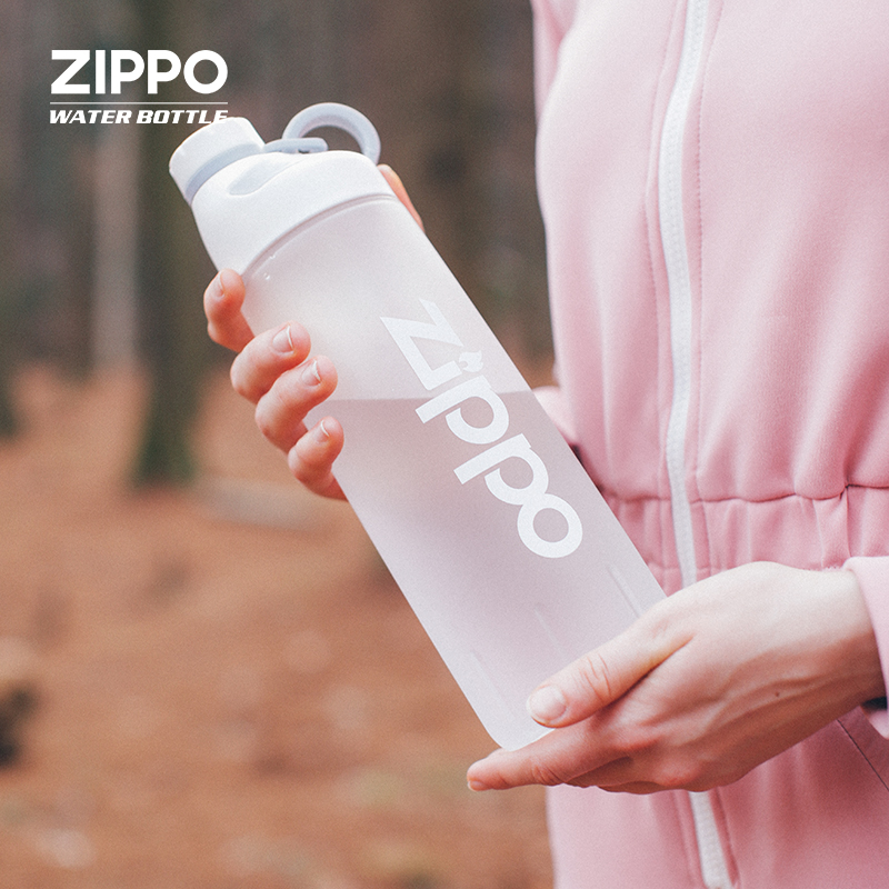 Zippo large outdoor kettle portable fitness plastic anti-drop pupil bottle cup sports cup large capacity