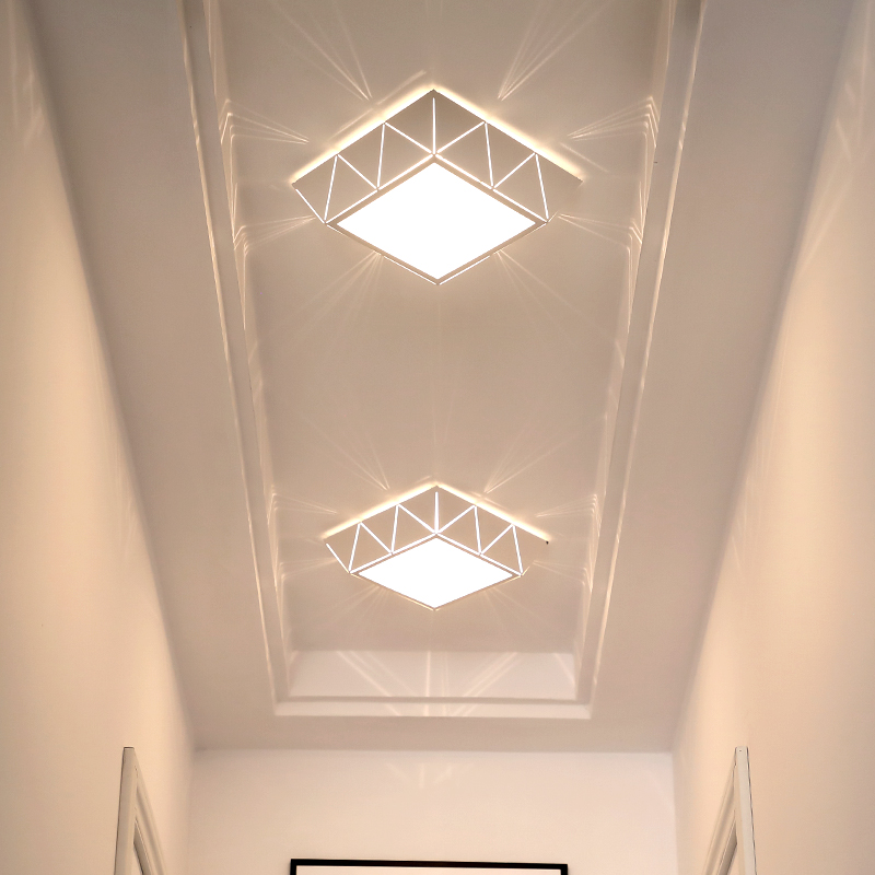 Square walkway light Corridor light Modern simple door entrance light Entrance light Creative personality downlight LED spot light