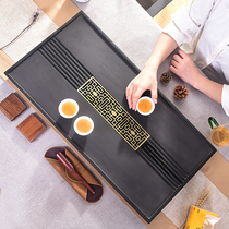 Whole Wu Jinshi tea tray Household kettle one-piece set Kung Fu tea set Large tea table Simple tea sea tray