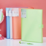 杰利 Плата для тестовой бумаги предмета Многослойная заглушка -Внедорождение прозрачная сумка прозрачная книга данных Студент Использование Test Test Paper Paper Paper Number