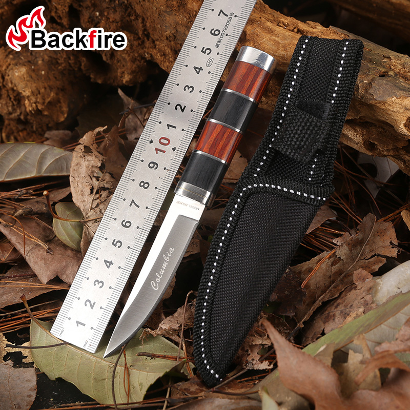 Outdoor small knife straight knife anti-body cutter wild camping knife wilderness Wilderness suing special soldier with small knife open knife with sharp and short knife