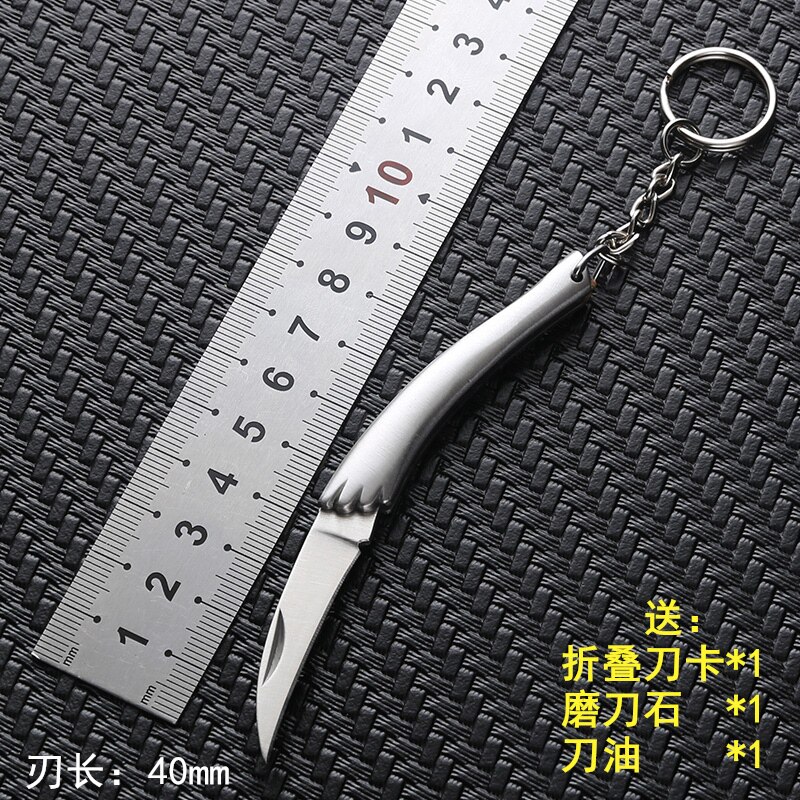 Carry-on Folding Knife Small Knife Carry-on Key Knife Open Blade Pocket Key Button Outdoor Tool Multifunction Mini Knife