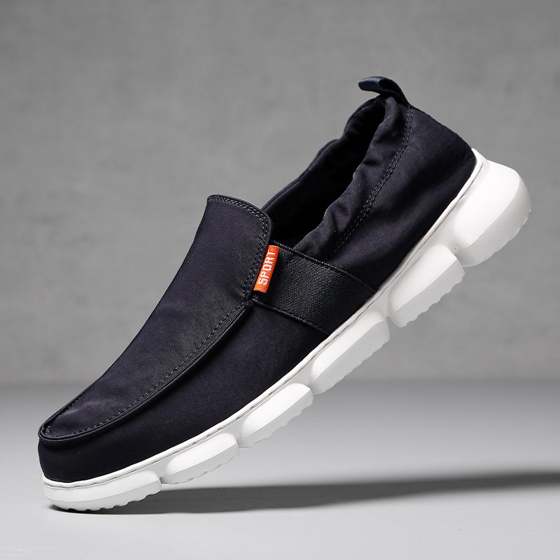 Quick-drying cloth shoes men's summer trend casual lazy slip-on sneakers breathable work old Beijing cloth shoes men