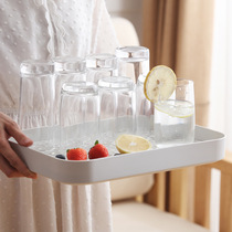 Tea table Cup tray home living room plus tea cup kitchen tableware storage rectangular drain tray