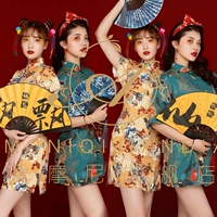 AM-48 Green Cheongsam+Taiste Seal+вентилятор