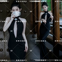 Черная длинная юбка