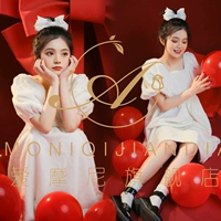 Платье с бантиком, носки