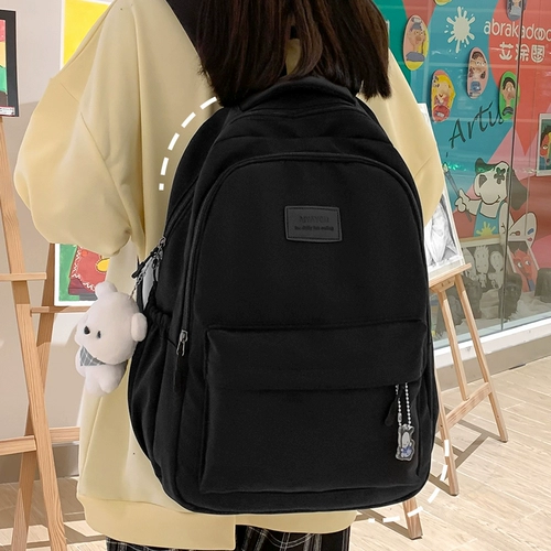 Ранец, высококачественная сумка через плечо, свежий вместительный и большой рюкзак, для средней школы, подходит для подростков, подходит для студента