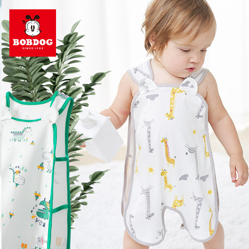 Babbean baby baby hollow sleeping bag baby anti-kick quilt vest pure cotton children's sleeveless pajamas summer thin section