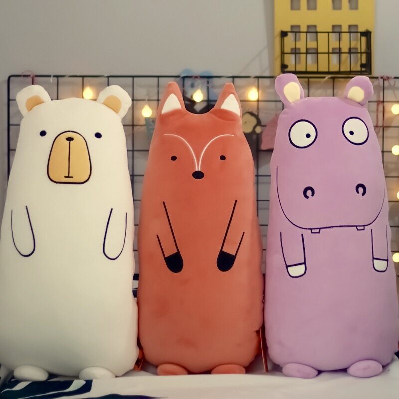 Cute bear doll Ragdoll Plush toy Bed long pillow Girl sleeping doll Birthday gift