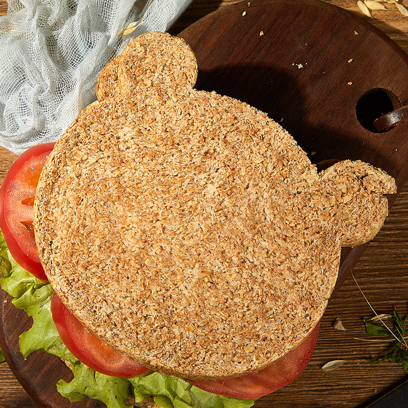 Dr. Low Card Lazy Bed Bear Pure Whole Wheat Bread No Sugar No Oil Fitness Meal Substitute Breakfast Nutritional Cereals