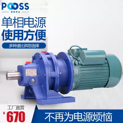 Puth BWD cycloid pinwheel reducer single-phase 220V planetary speed reduction lifting mixer copper core low speed motor