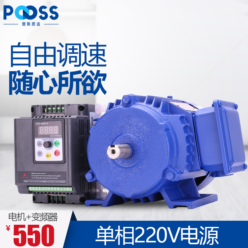 Puss two-phase speed control motor home single phase 220v inverter copper core motor stepless variable speed AC motor