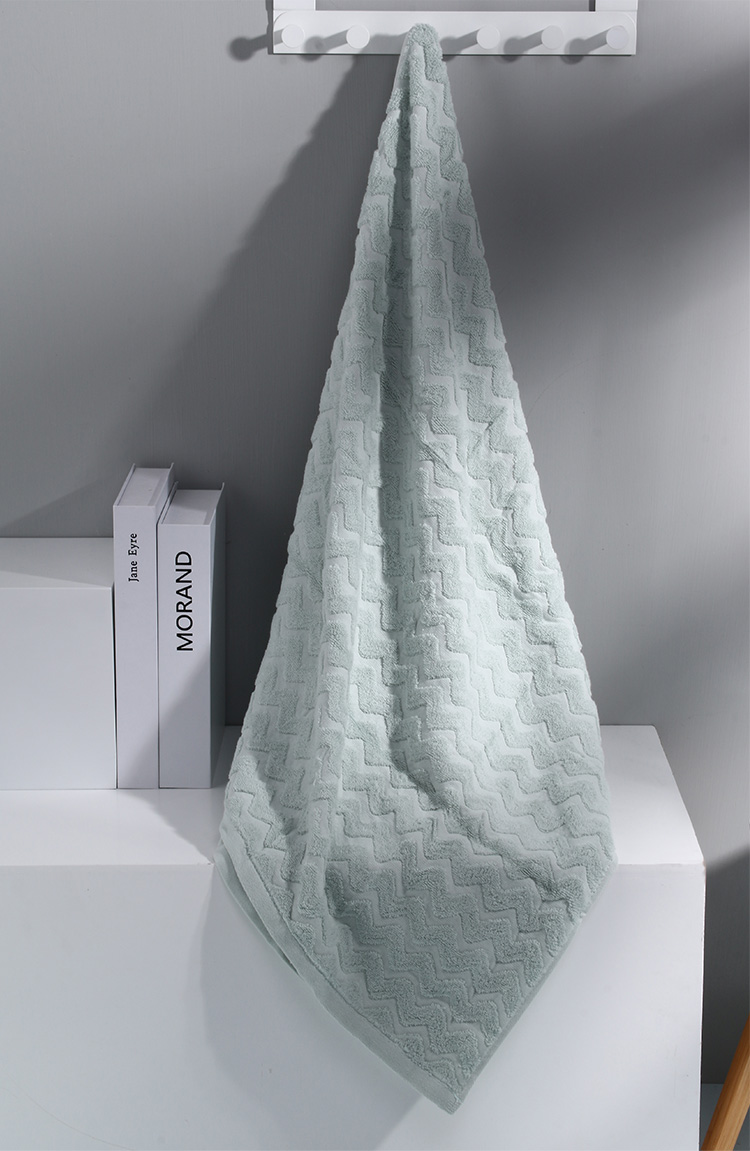NOME / Sawtooth Jacquard khăn mềm mềm lớn khăn bông thấm nước hộ gia đình - Khăn tắm / áo choàng tắm khăn kỳ lưng