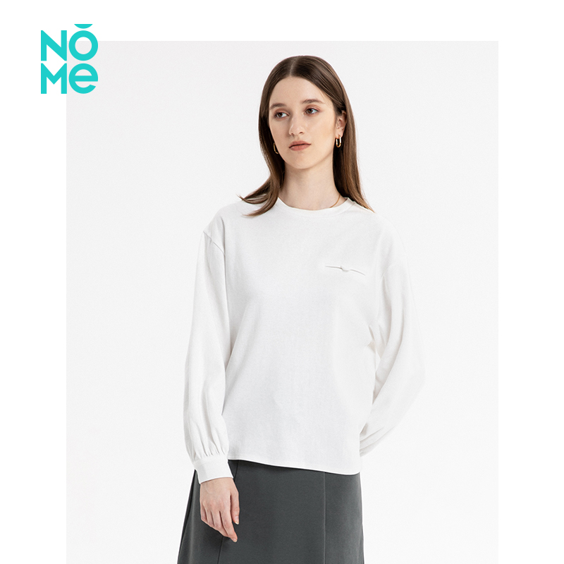 NOME NOME women's thick T-shirt T-shirt casual loose loose long sleeve thick cotton T coat women's WPPQ0020