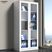 Color pass glass filing cabinet tin cabinet iron Cabinet Office data Cabinet filing cabinet locker with lock financial Cabinet certificate cabinet